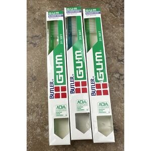 (3) VTG NOS Gum Butler ULTRA Soft Toothbrush 311  Full Size Head
